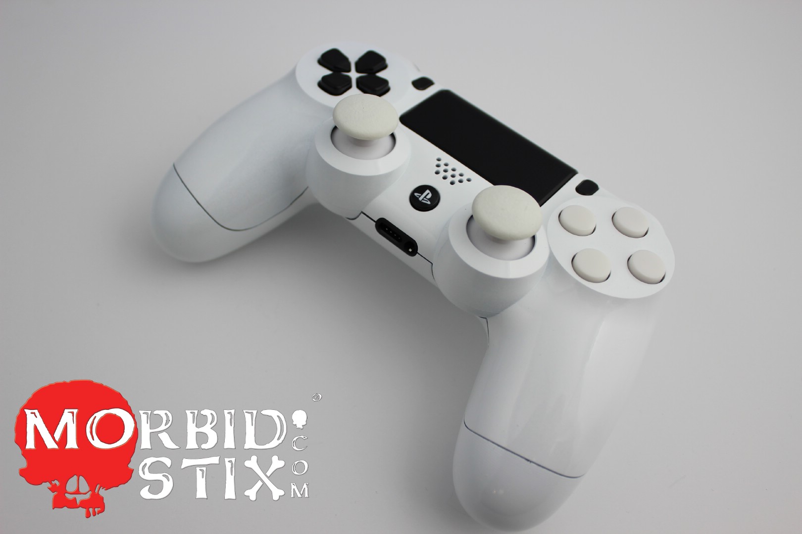 custom white ps4 controller