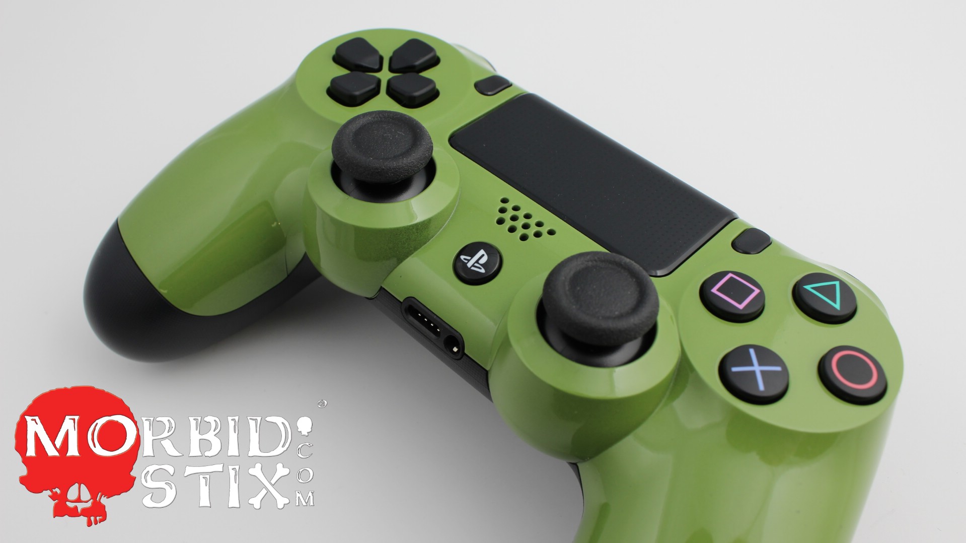 olive green ps4 controller